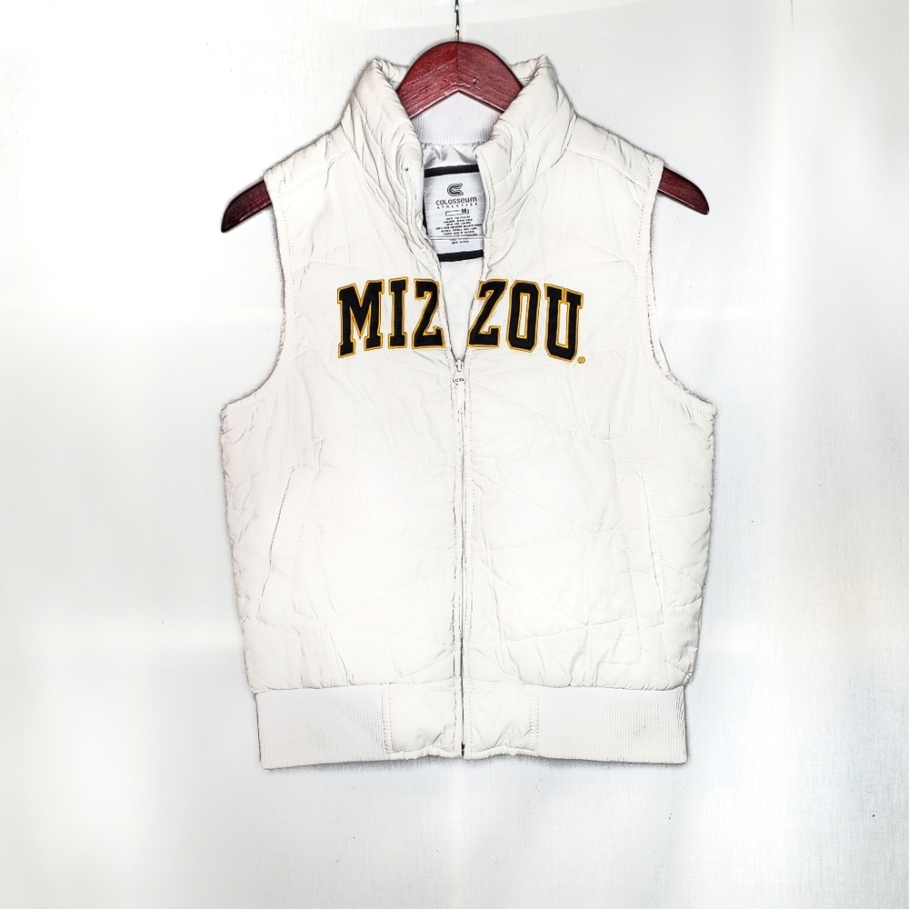 Mizzou White Down Vest
